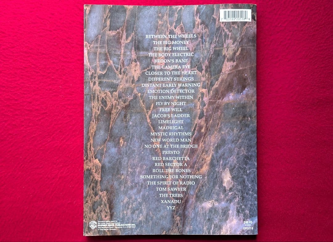 RUSH / ラッシュ ANTHOLOGY ギタースコア 楽譜 [入手困難]