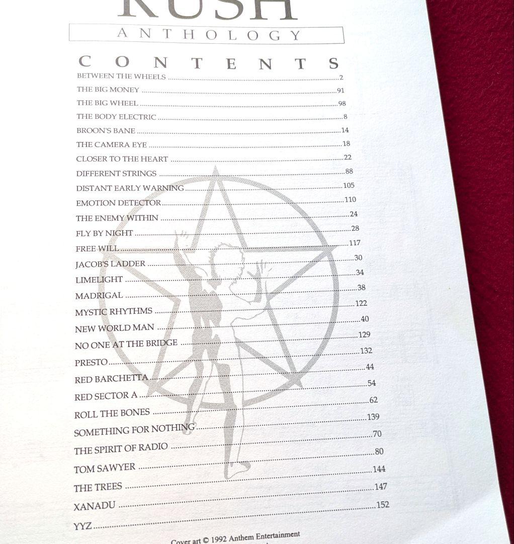 RUSH / ラッシュ ANTHOLOGY ギタースコア 楽譜 [入手困難]