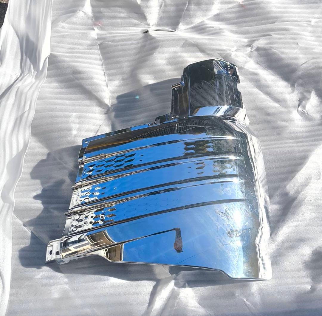 新型スーパーグレート 標準キャブ用 メッキ コーナーパネルロア左右 セット