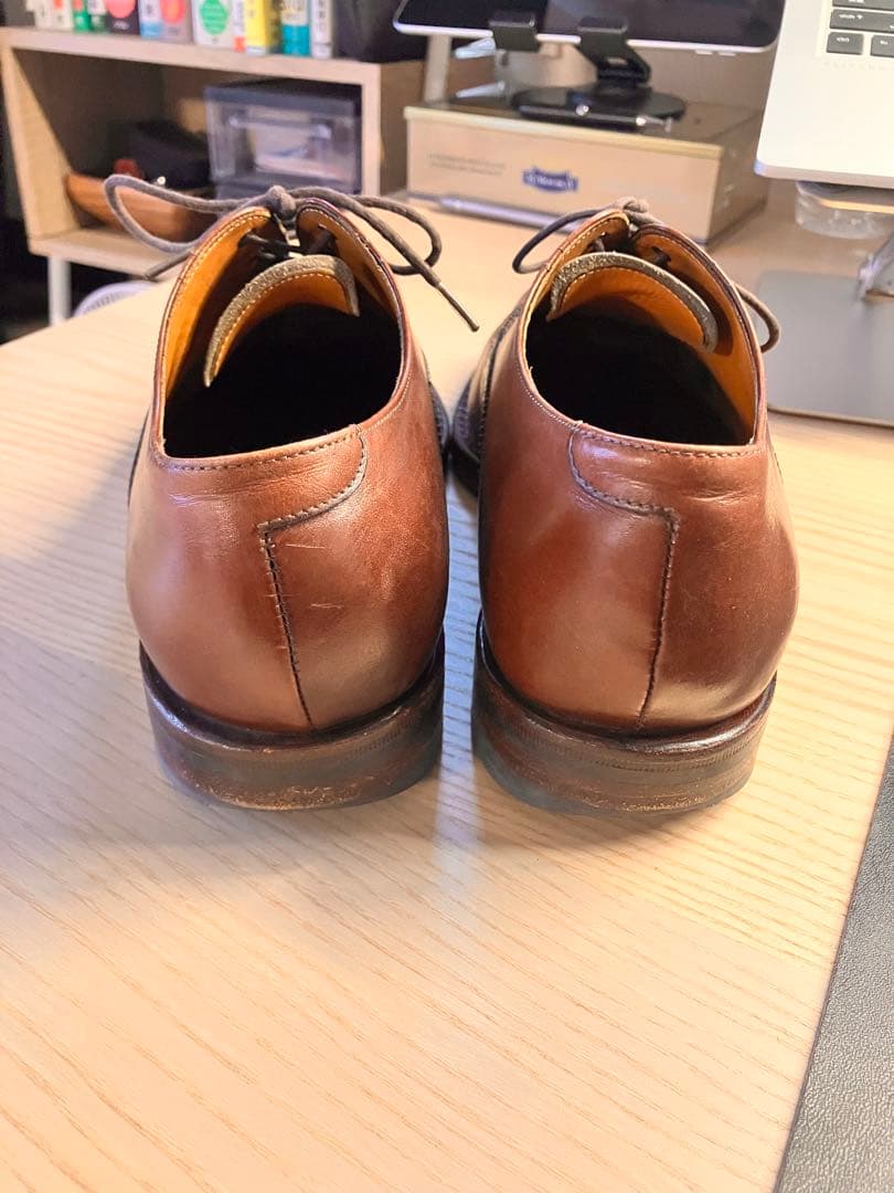 ジャランスリワヤ　ストレートチップ　ビジネス革靴　ブラウン　26センチ