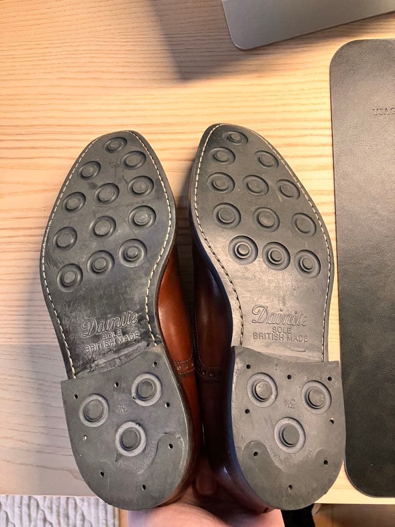 ジャランスリワヤ　ストレートチップ　ビジネス革靴　ブラウン　26センチ