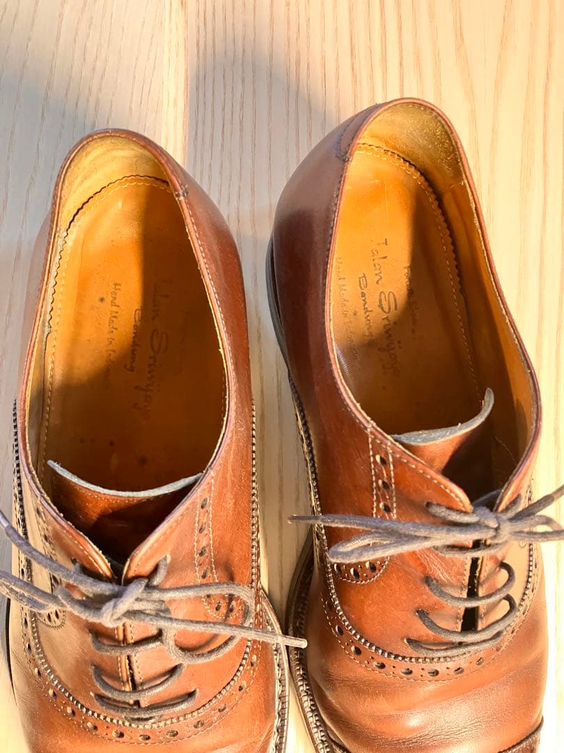 ジャランスリワヤ　ストレートチップ　ビジネス革靴　ブラウン　26センチ