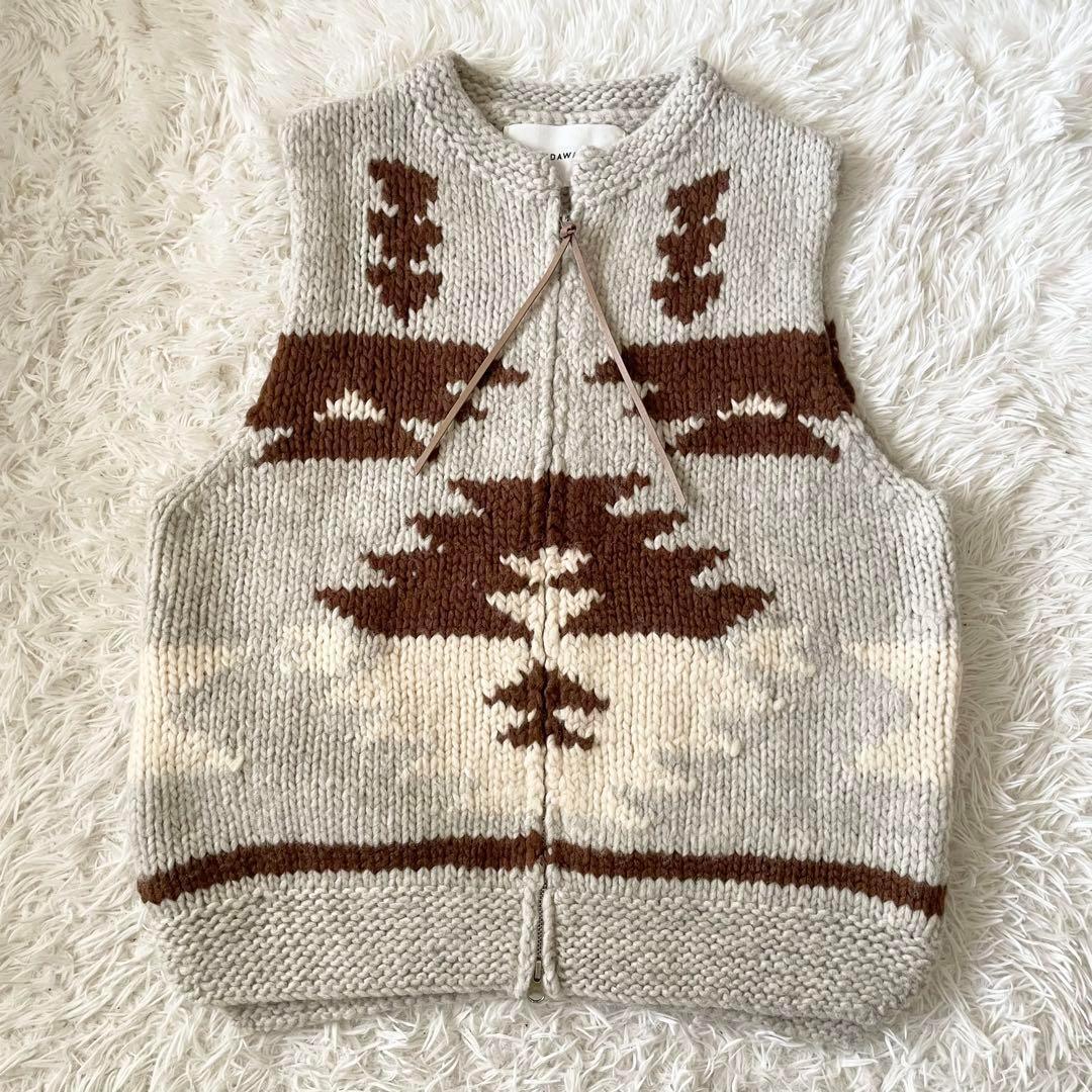 ADAWAS カウチン　ベスト　グレー