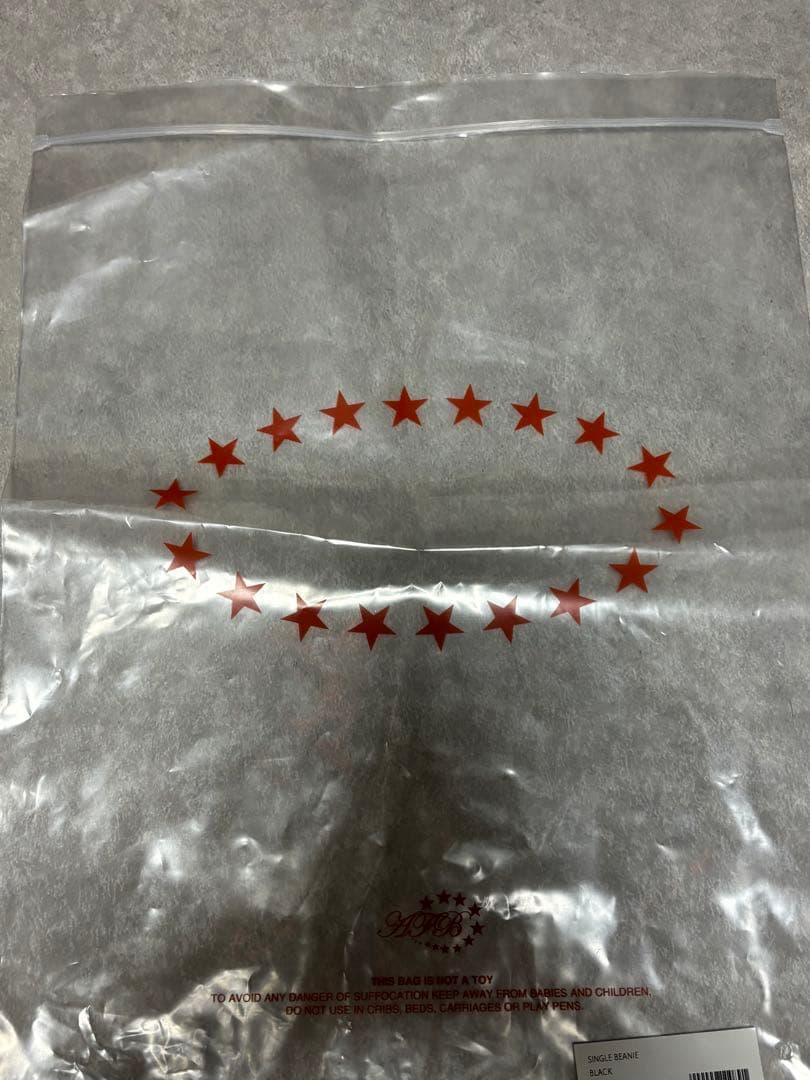 AFBビーニー　袋、ステッカー付き