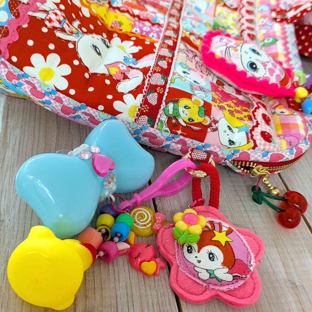 ☆いろは❤️ハニーチューン大きな ポーチバッグ♥ ショルダー紐付きセット♥