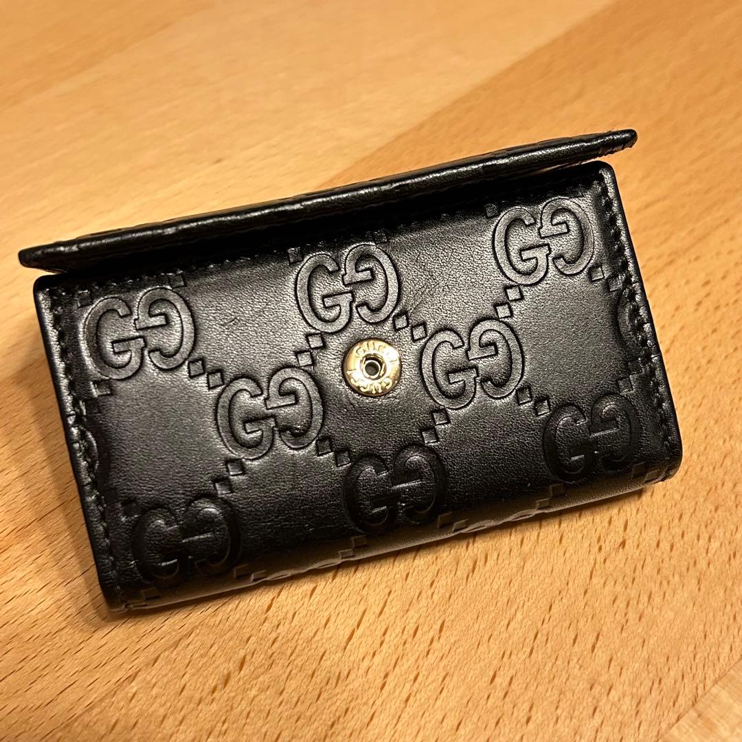 GUCCI グッチ キーケース ブラック 黒 6連 138093