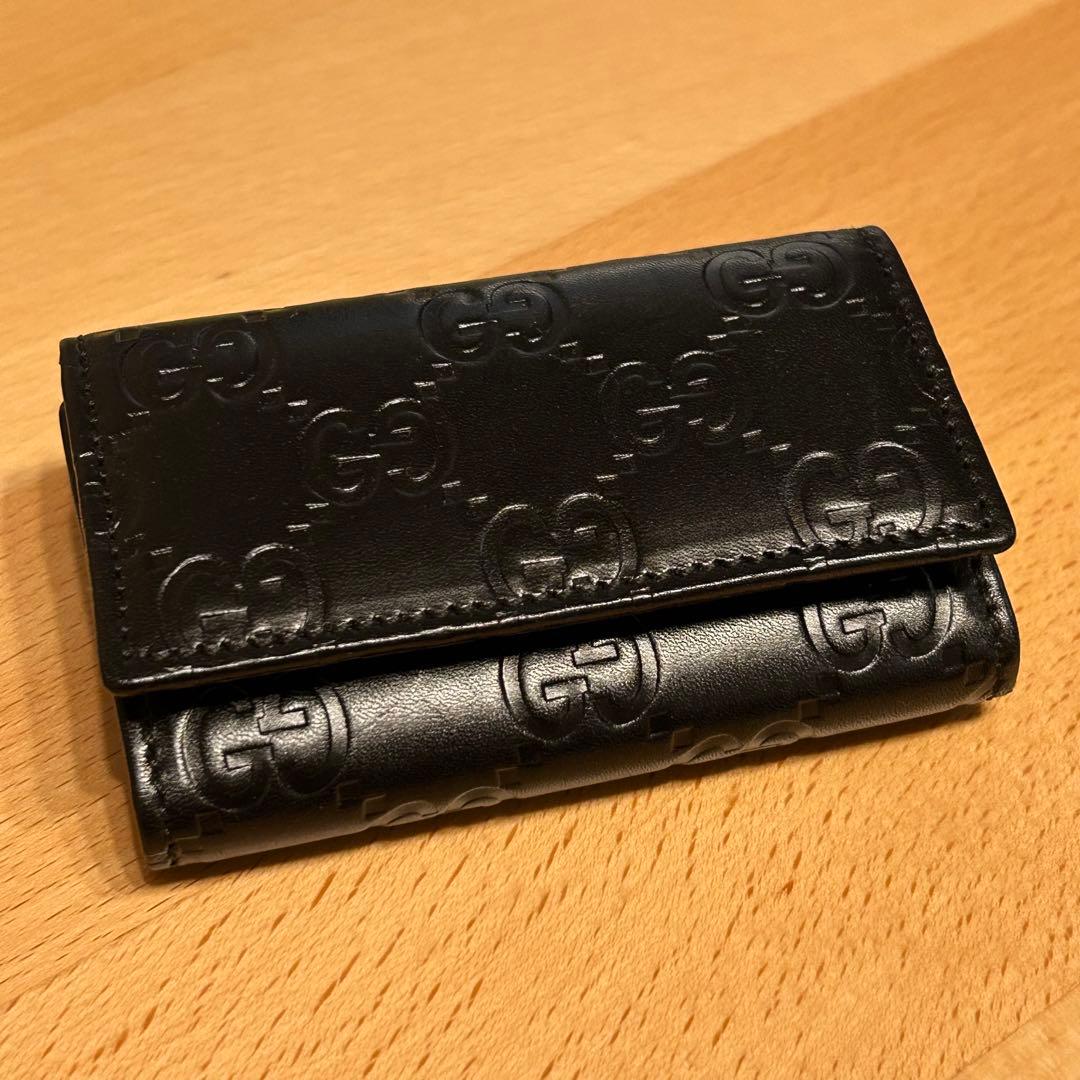 GUCCI グッチ キーケース ブラック 黒 6連 138093
