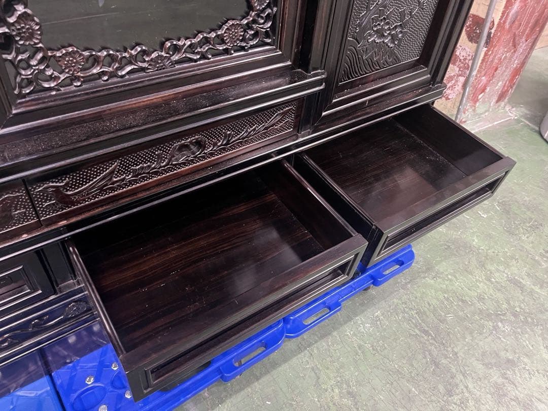 【定価33万】黒檀民芸家具 ラフジュ工房 アンティーク 高級家具