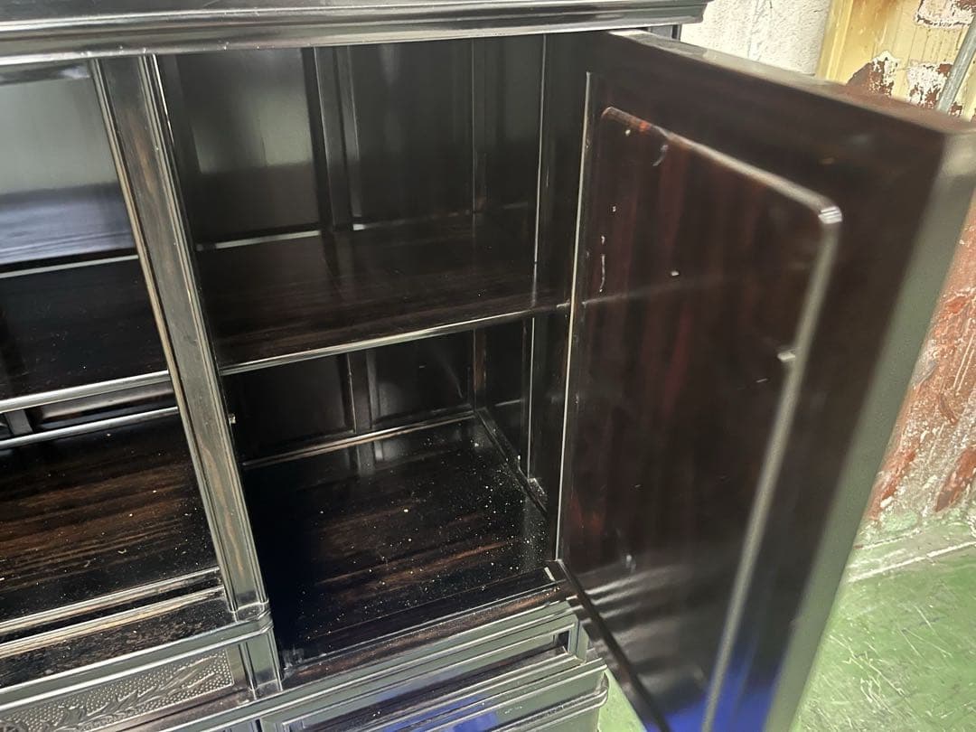 【定価33万】黒檀民芸家具 ラフジュ工房 アンティーク 高級家具