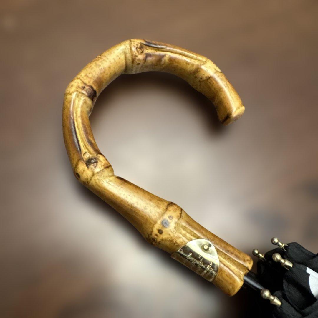 Traditional Weatherwear 折りたたみ傘 黒水玉