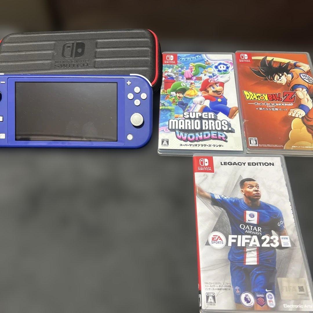 Nintendo Switch Lite 青 + ゲーム3本セット