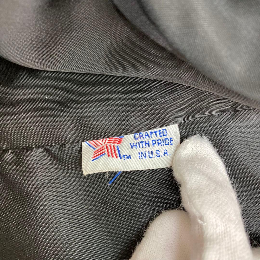 希少 Schott メルトンウール ロングコート ダブルブレスト 40 ブラック