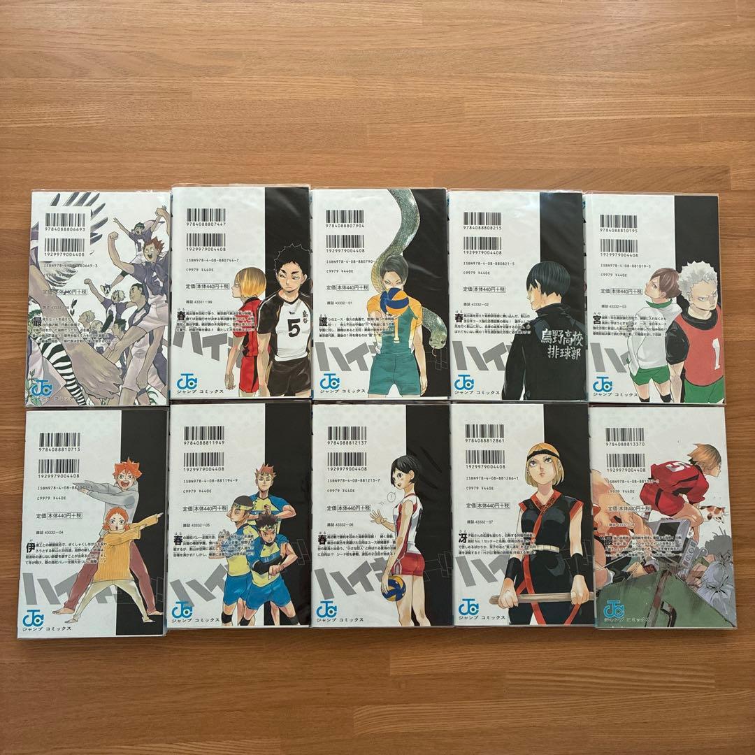 ハイキュー!! 全45巻セット　ハイキュー部1 〜10