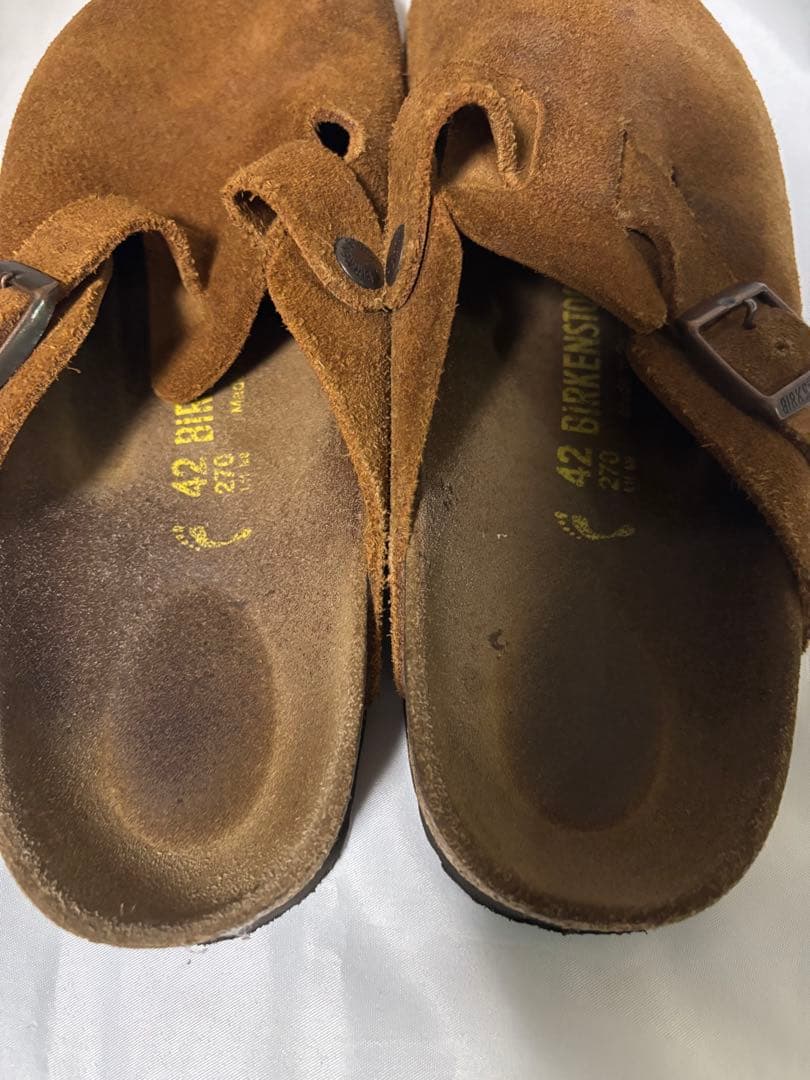 ビルケンシュトック　ボストン　42 27.0cm スウェード レザー ブラウン