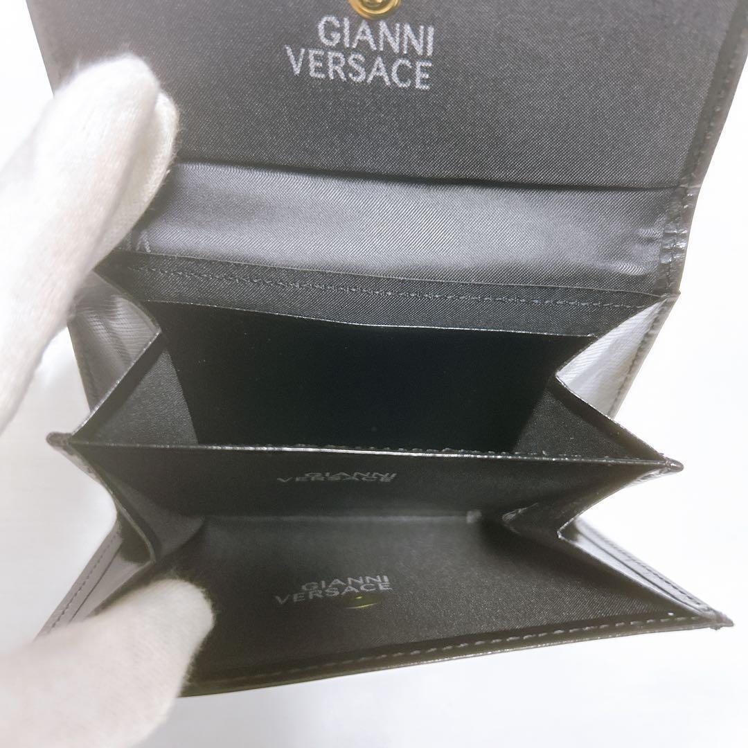 超レア✨新品未使用✨ジャンニヴェルサーチ 二つ折り財布 サンバースト ブラック