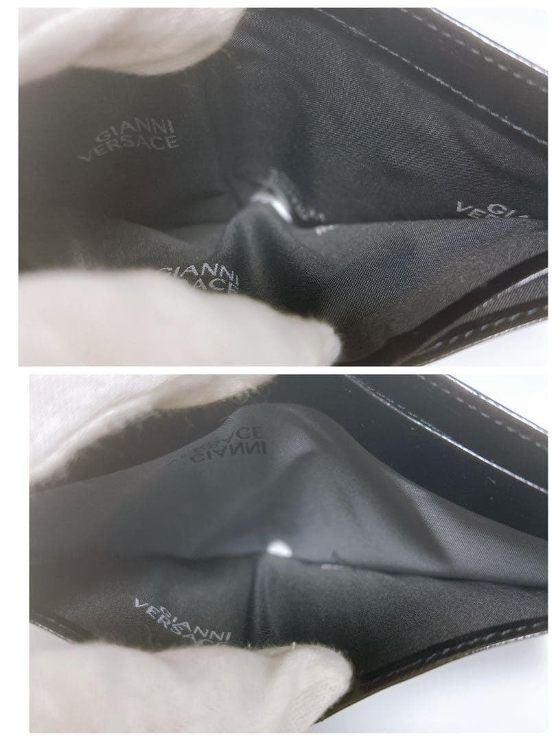 超レア✨新品未使用✨ジャンニヴェルサーチ 二つ折り財布 サンバースト ブラック