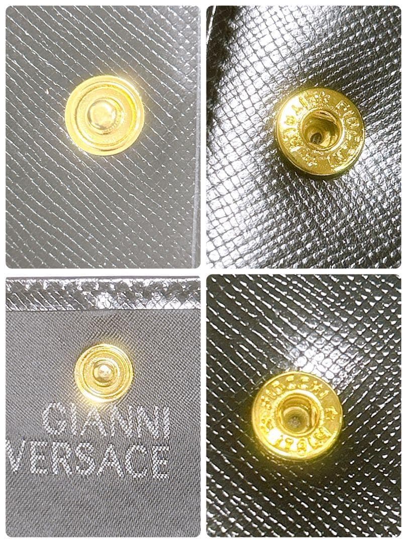 超レア✨新品未使用✨ジャンニヴェルサーチ 二つ折り財布 サンバースト ブラック