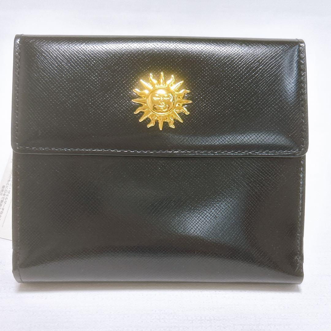 超レア✨新品未使用✨ジャンニヴェルサーチ 二つ折り財布 サンバースト ブラック