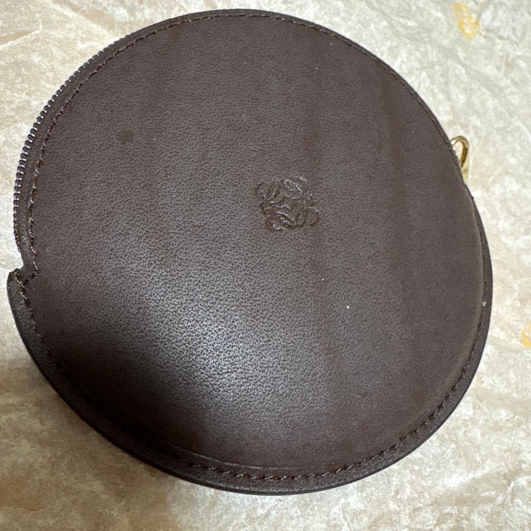 ロエベ　小銭入れ　こげちゃ色