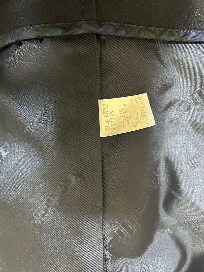 【クリーニング済み☆現行品】ファミリア ネイビー ウール　ピーコート 130cm