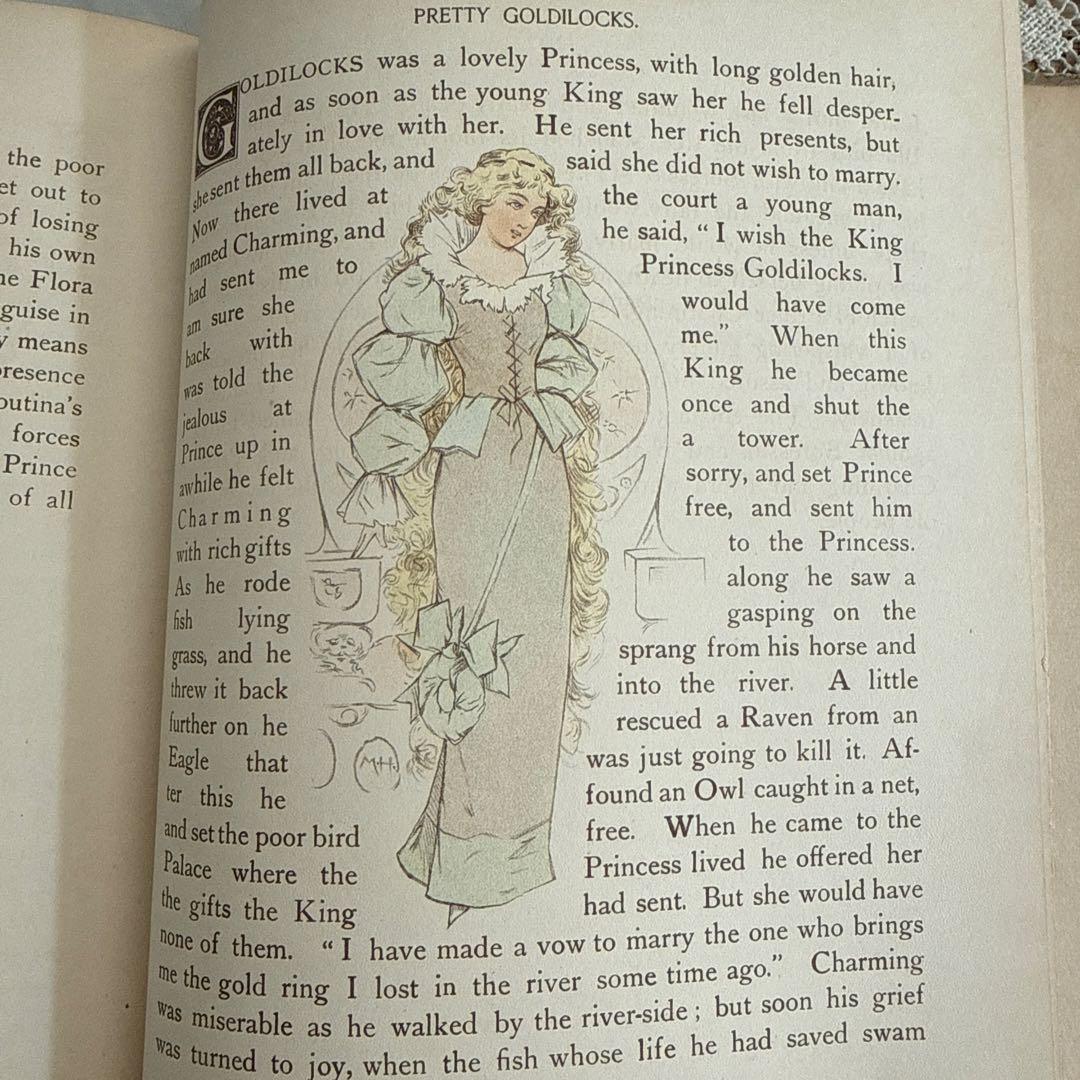 稀少1892年アンティーク愛らしい挿絵の絵本モードハンフリー洋書　童話　古書