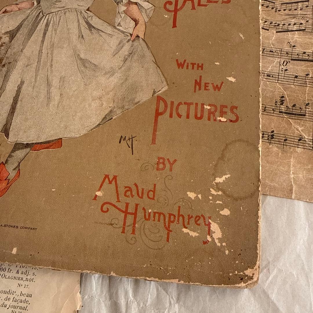 稀少1892年アンティーク愛らしい挿絵の絵本モードハンフリー洋書　童話　古書