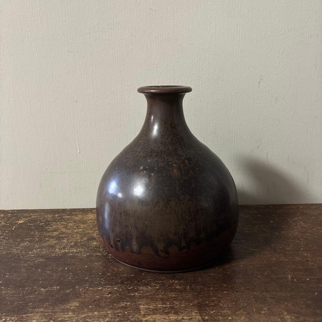 古丹波壺　花入　押し葉　骨董　古道具　アンティーク　花瓶