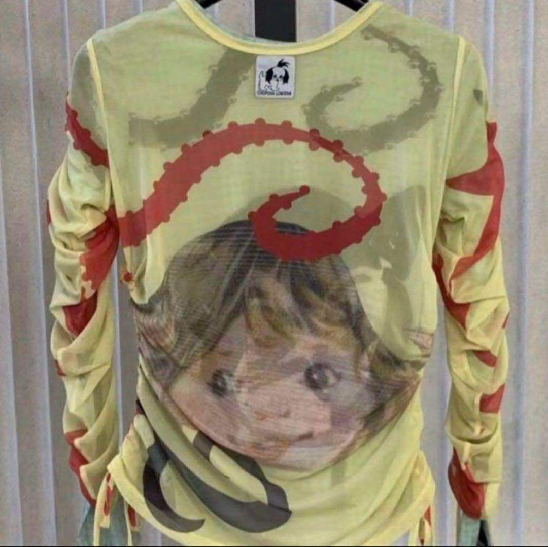 Chopova Lowena バラストメッシュトップ 25SS 長袖Tシャツ m