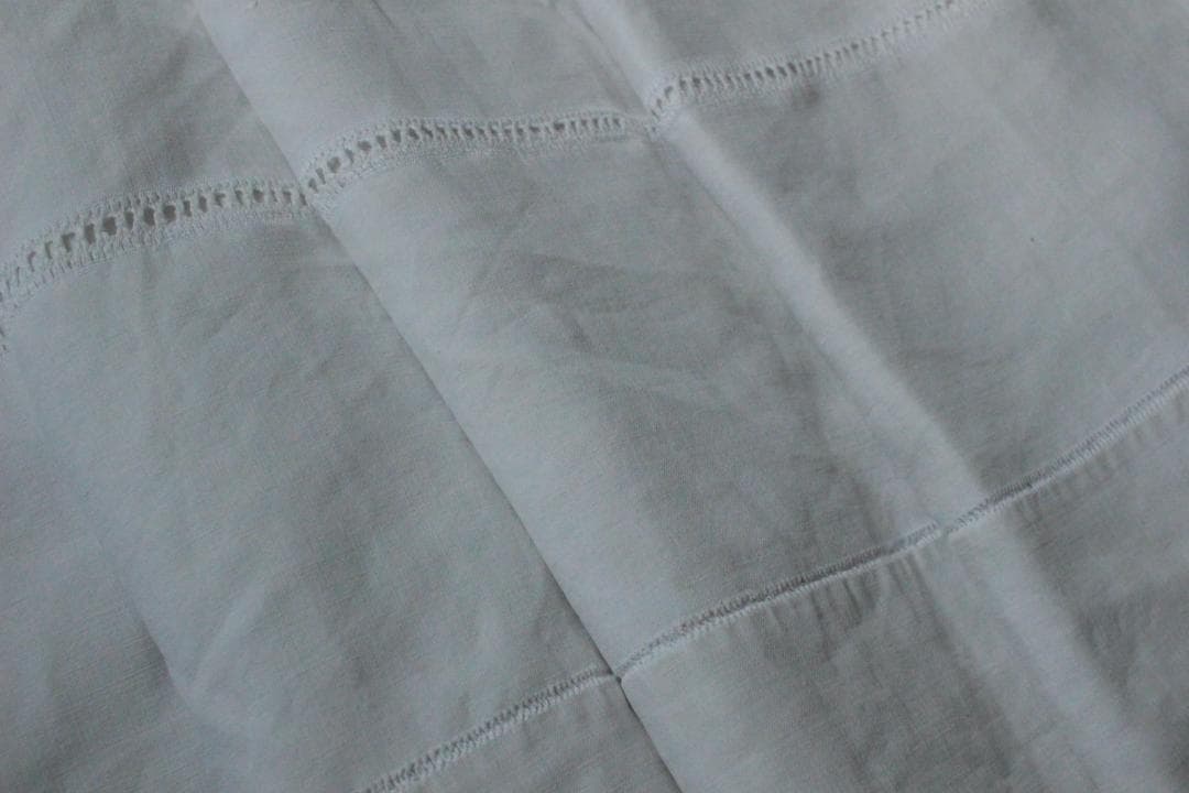 フランスアンティークイニシャルシーツ/モノグラムカバー/MONOGRAM“EL”