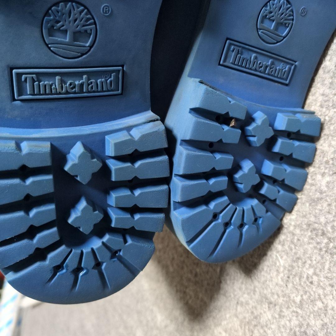 Timberlandブルーブーツ限定品最終値下げです。８日までの出品です。
