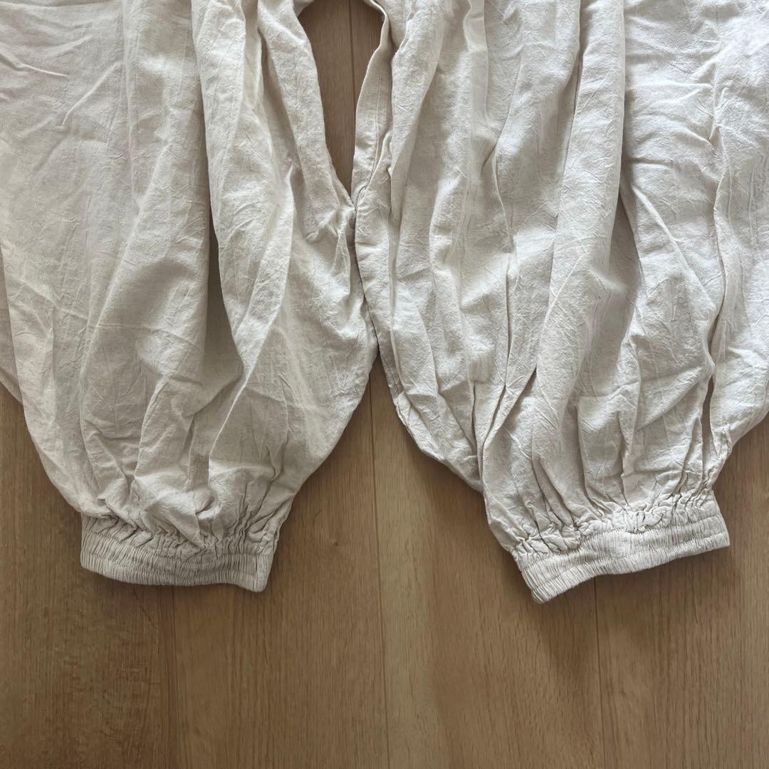 ヂェン先生の日常着 バルーンパンツ アイボリー フリーサイズ　オフホワイト