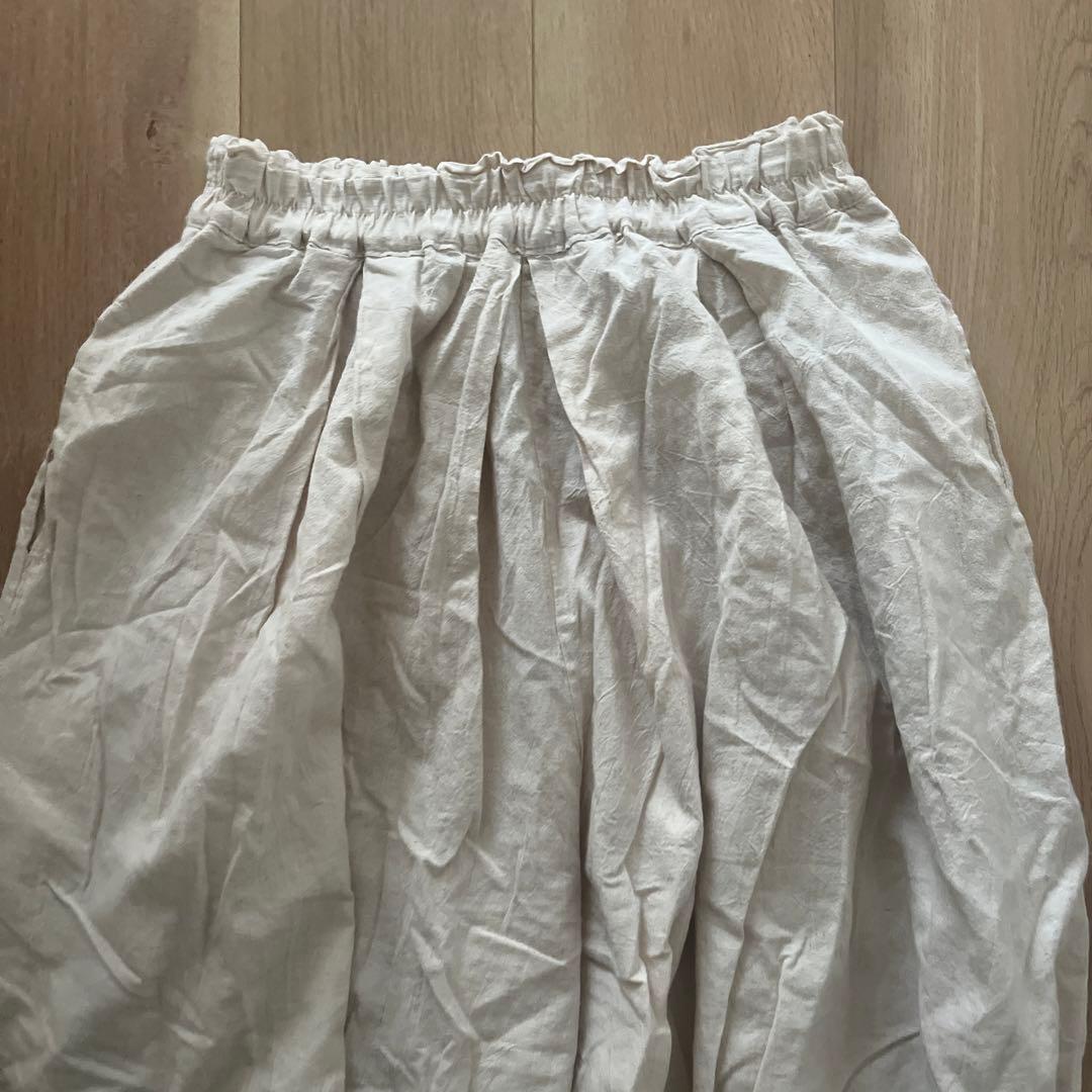 ヂェン先生の日常着 バルーンパンツ アイボリー フリーサイズ　オフホワイト