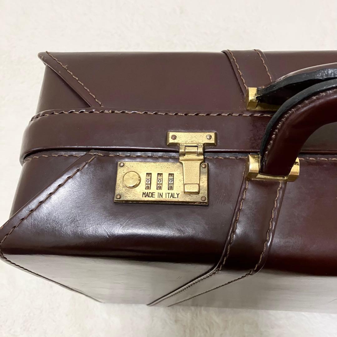 極希少 イタリア製 レザー トランク アンティーク アタッシュケース