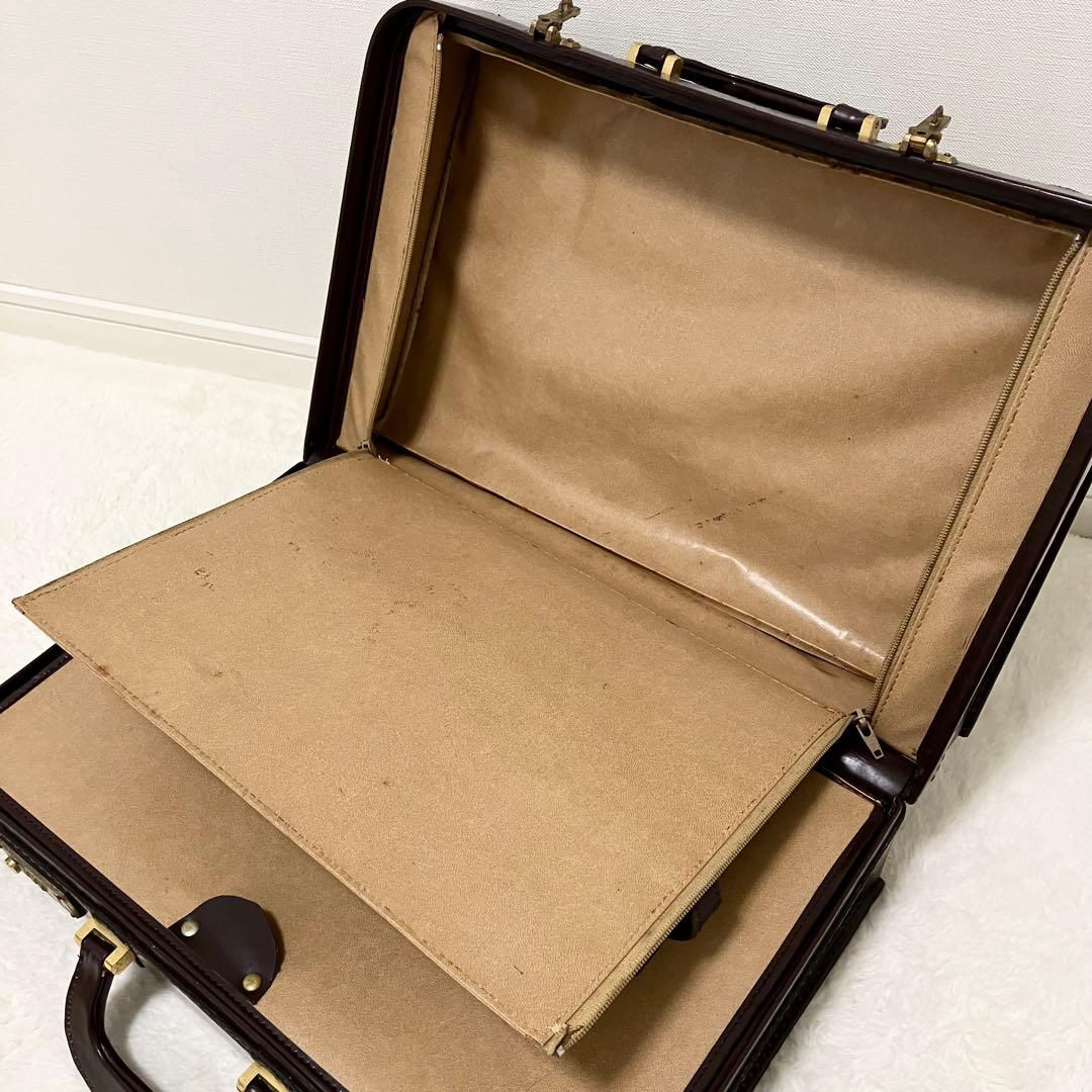 極希少 イタリア製 レザー トランク アンティーク アタッシュケース