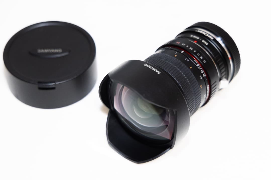 ☆美品☆EF→RFアダプター付き☆SAMYANG 14mm F2.8