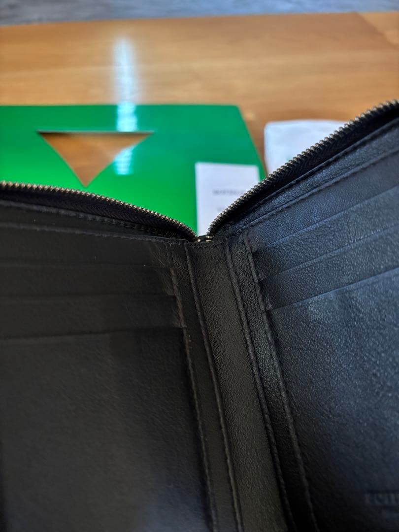 BOTTEGA VENETA 二つ折り財布 ブラック ボッテガ べネタ 訳あり