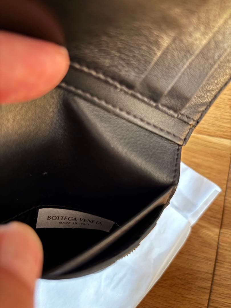 BOTTEGA VENETA 二つ折り財布 ブラック ボッテガ べネタ 訳あり