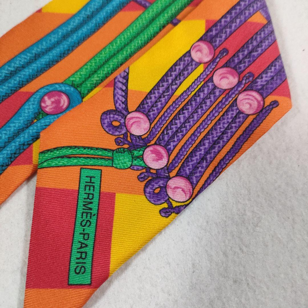 P1 超美品　エルメス　HERMES　ツイリー　スカーフ　シルク