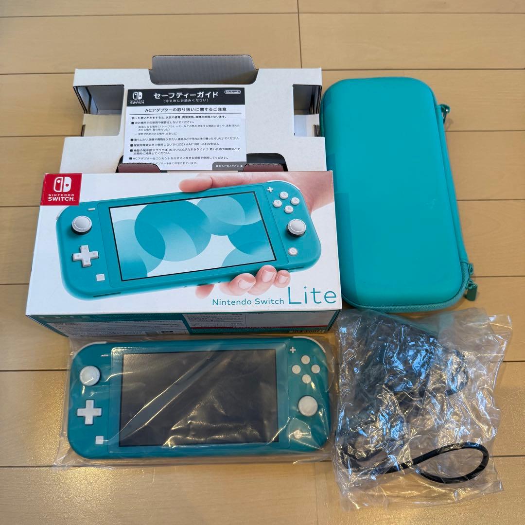 Nintendo Switch Lite ターコイズ 本体 箱 付属品有り