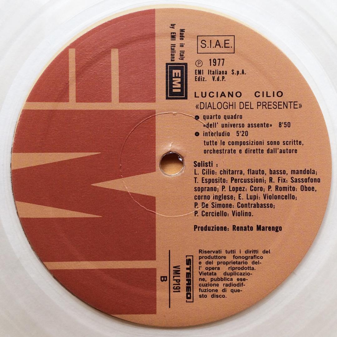 Luciano Cilio　クリアヴァイナル　未使用美品