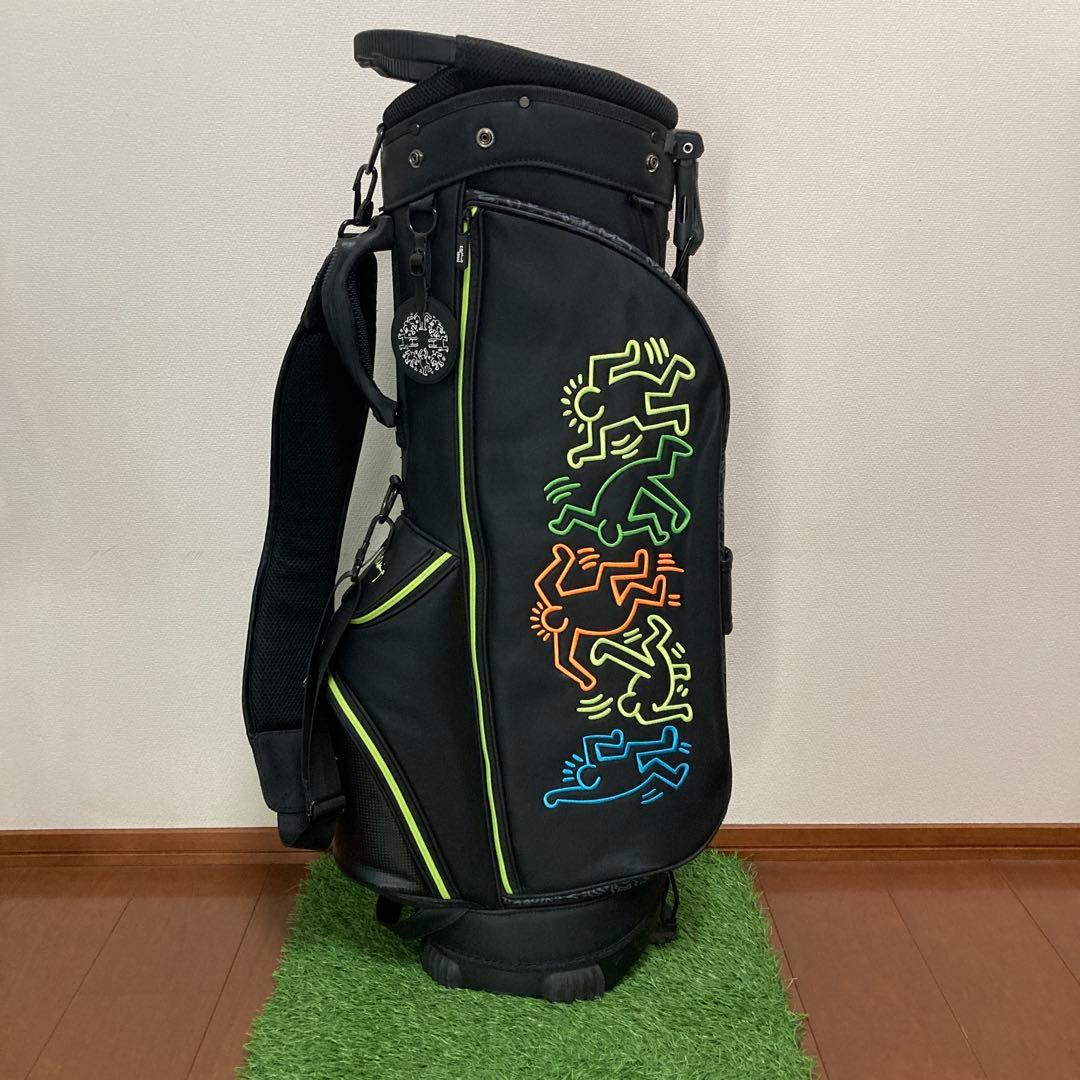 キースヘリング　キャディバッグ　上カバーなし