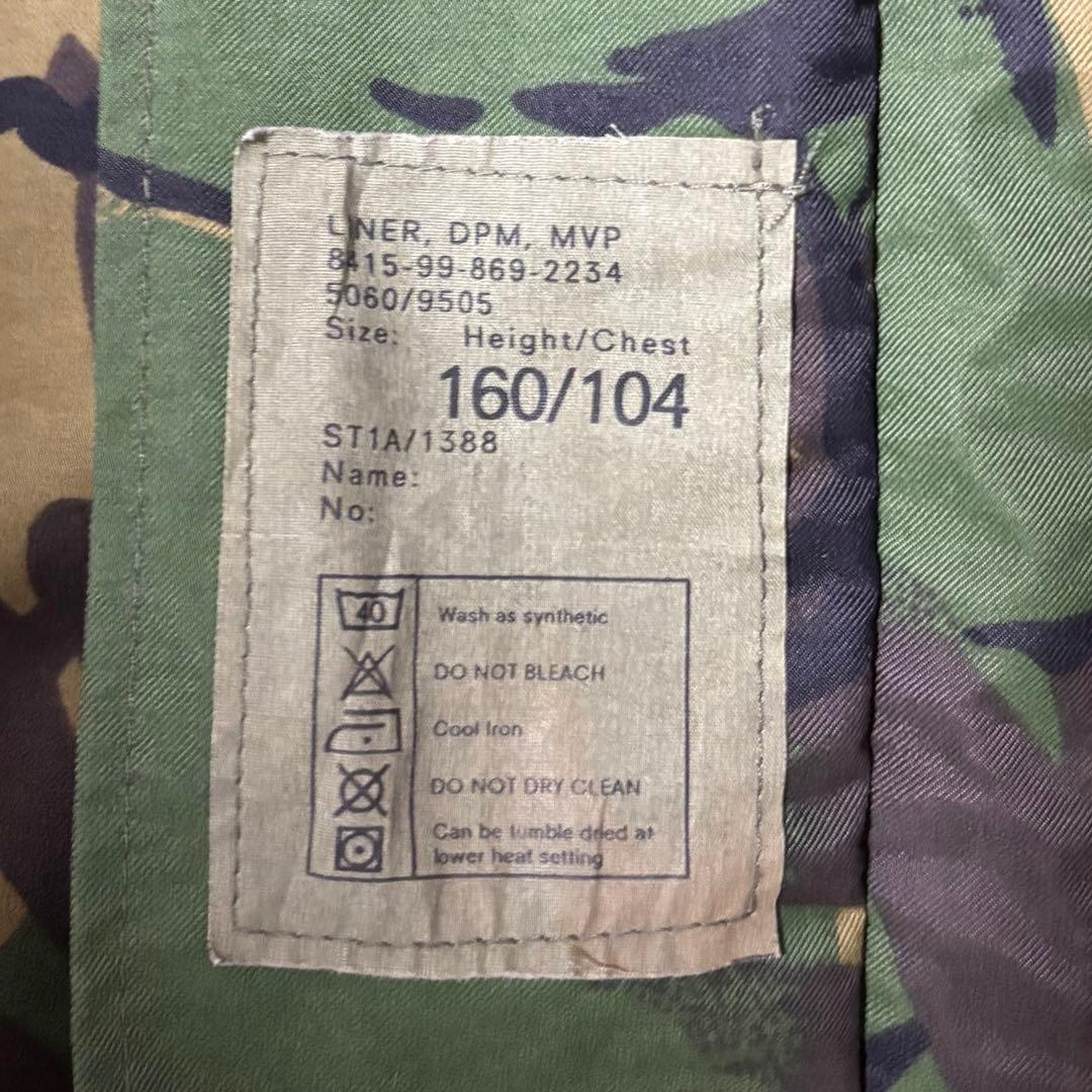 【イギリス軍実物】DPMカモ ゴアテックス シェルパーカ サイズ160/104
