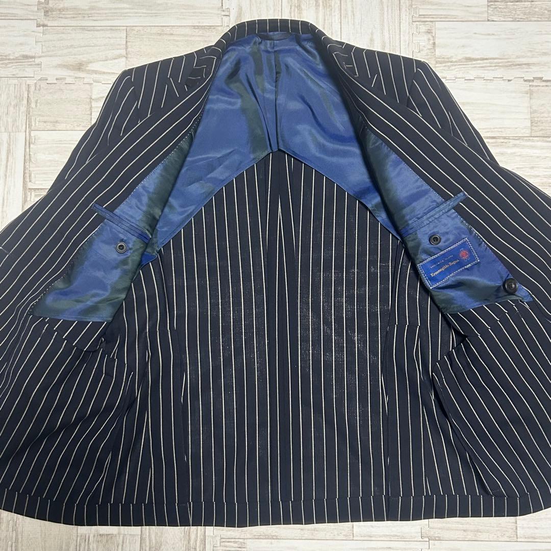 kekoman 美品】エルメネジルドゼニア　セットアップ　スーツ　ダブル