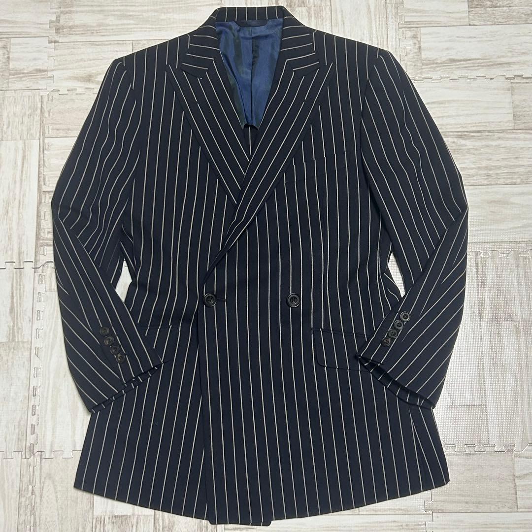 kekoman 美品】エルメネジルドゼニア　セットアップ　スーツ　ダブル