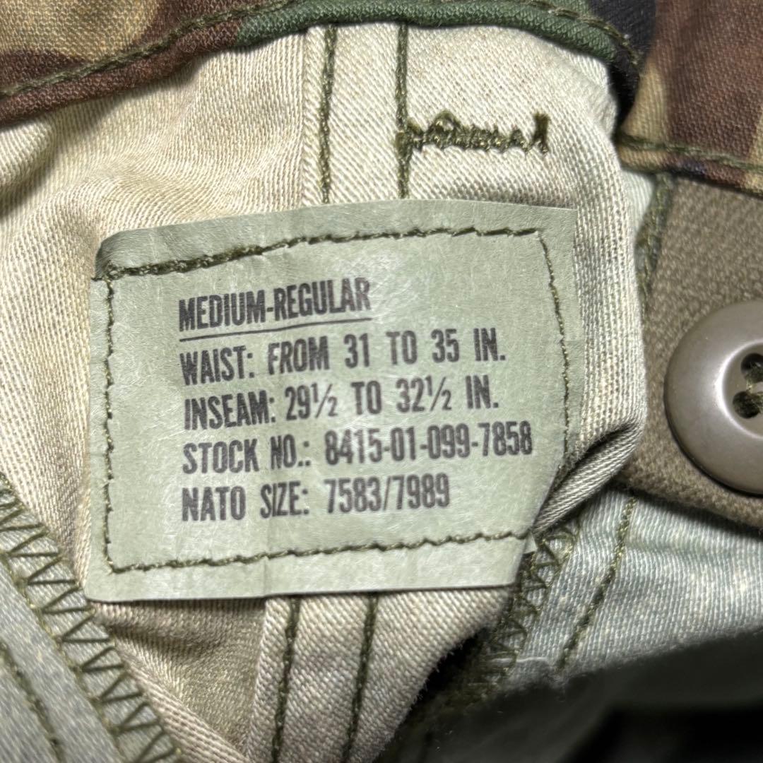 米軍 80's デッドストック M-65 カーゴパンツ ウッドランド迷彩　M-R