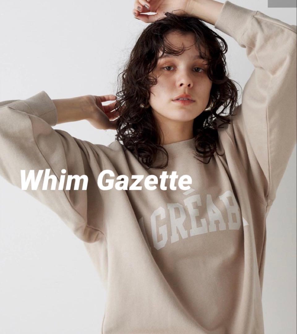 Whim Gazette THE PAUSE ロゴスウェットプルオーバー