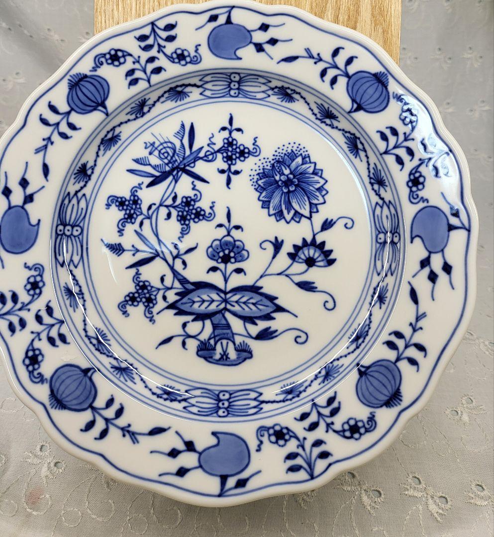 マイセン ブルーオニオン プレート 皿 サラダ デザート 2枚