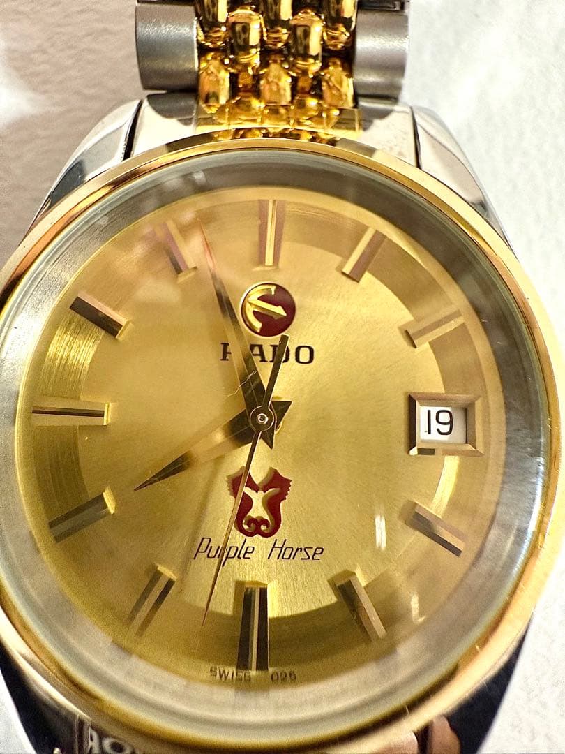 RADO Purple Horse 腕時計 ゴールド/シルバー
