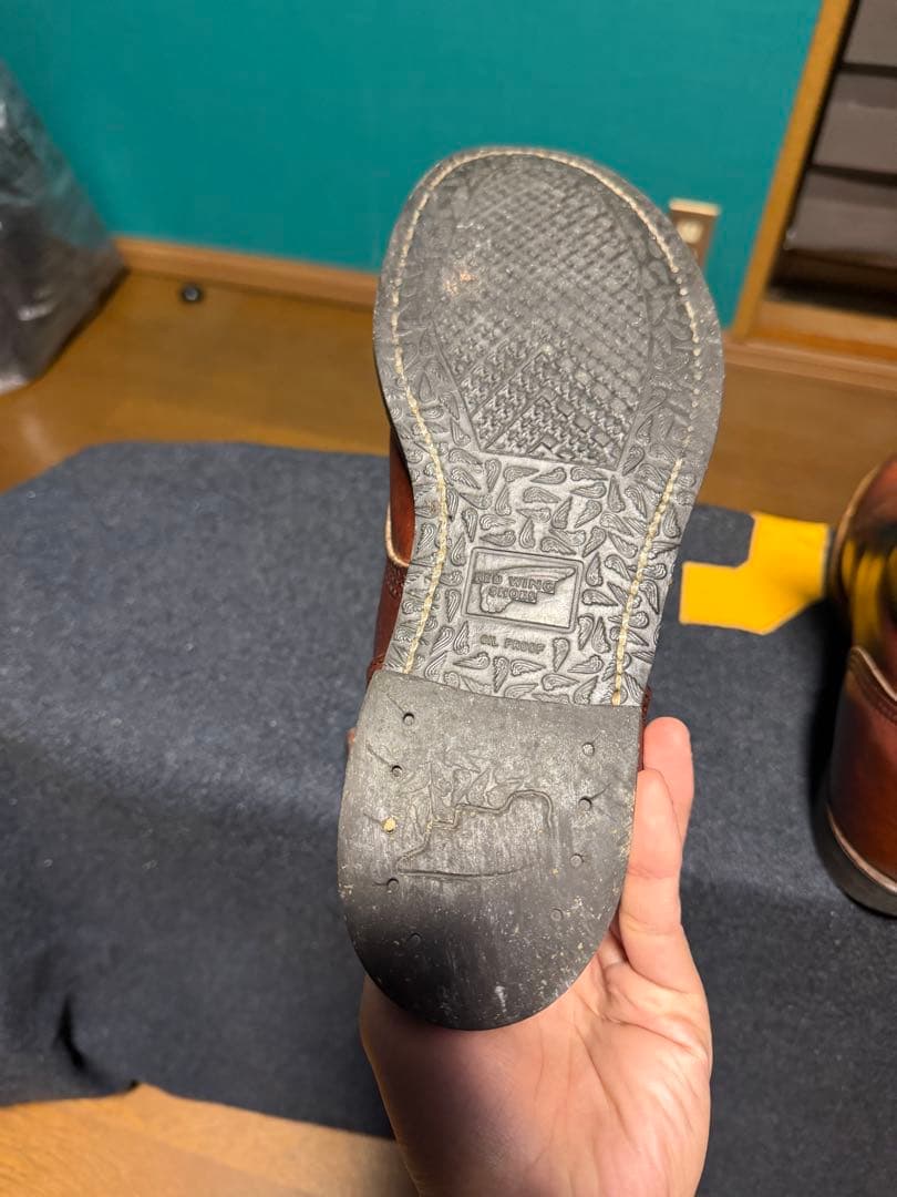 80's REDWING 957 8 2Eヴィンテージ プリント羽タグ