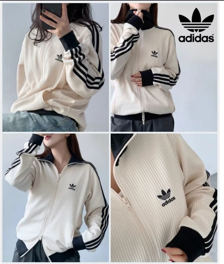 adidas ワッフル トラックジャケット　Ｌ
